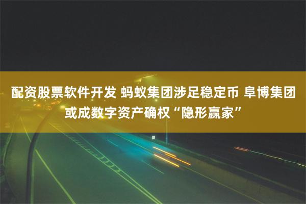 配资股票软件开发 蚂蚁集团涉足稳定币 阜博集团或成数字资产确权“隐形赢家”
