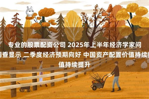 专业的股票配资公司 2025年上半年经济学家问卷调查显示 二季度经济预期向好 中国资产配置价值持续提升