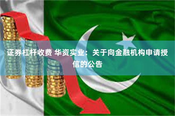 证券杠杆收费 华资实业：关于向金融机构申请授信的公告