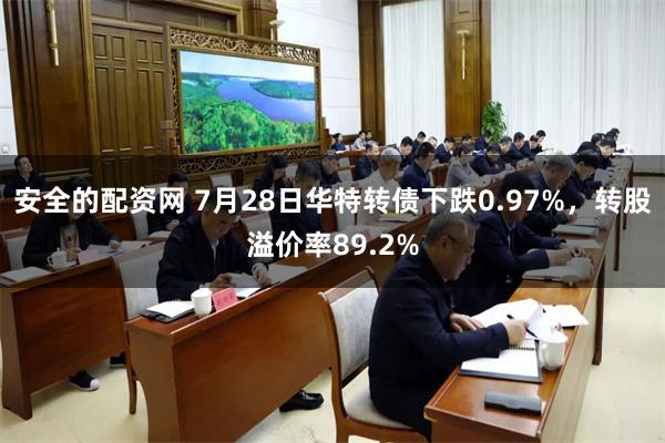 安全的配资网 7月28日华特转债下跌0.97%，转股溢价率89.2%