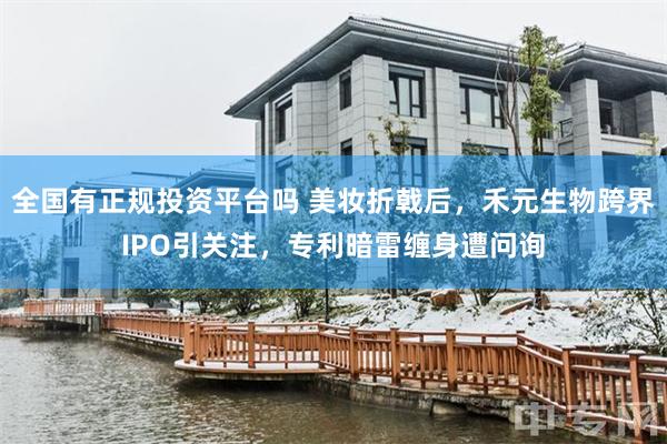 全国有正规投资平台吗 美妆折戟后，禾元生物跨界IPO引关注，专利暗雷缠身遭问询